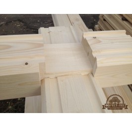 Брус профилированный 145х145х6000 с чашами